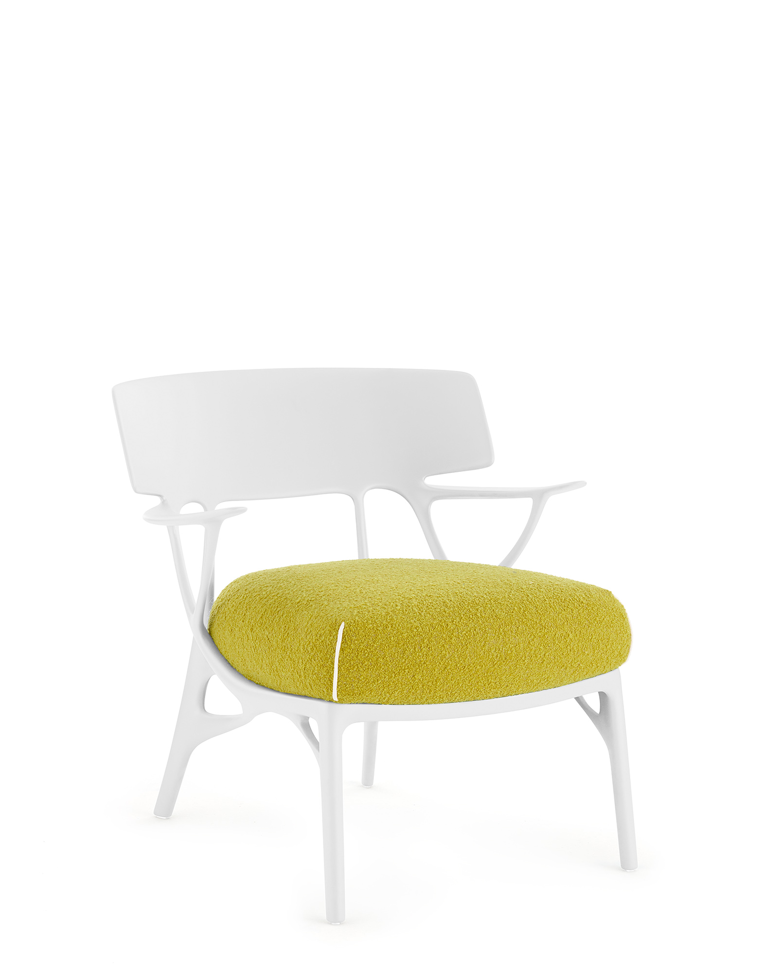 Kartell Armchairs A.I. LOUNGE Bouclé YELLOW | Kartell