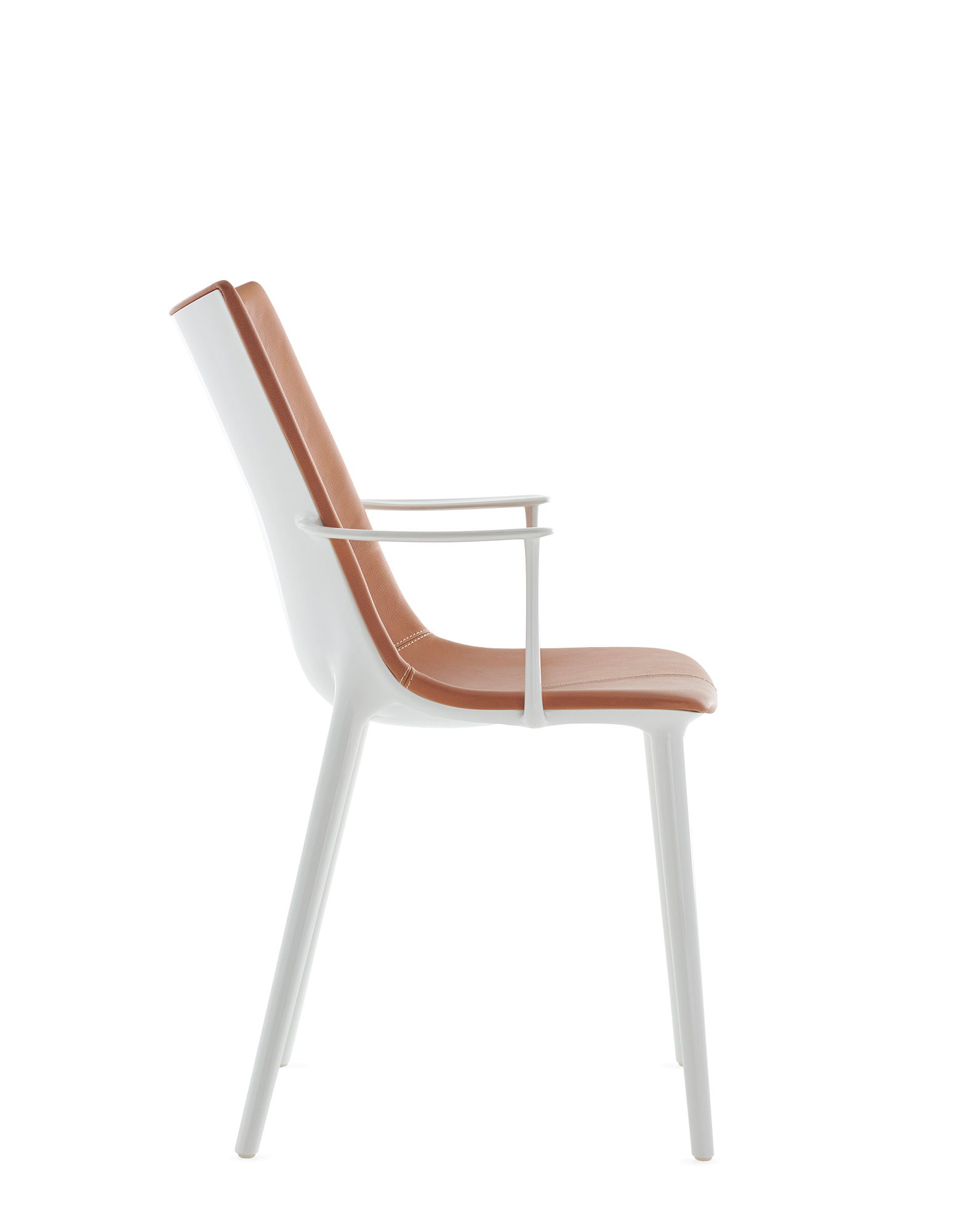 Kartell Chairs H.H.H. LEATHER WHITE LEATHER | Kartell