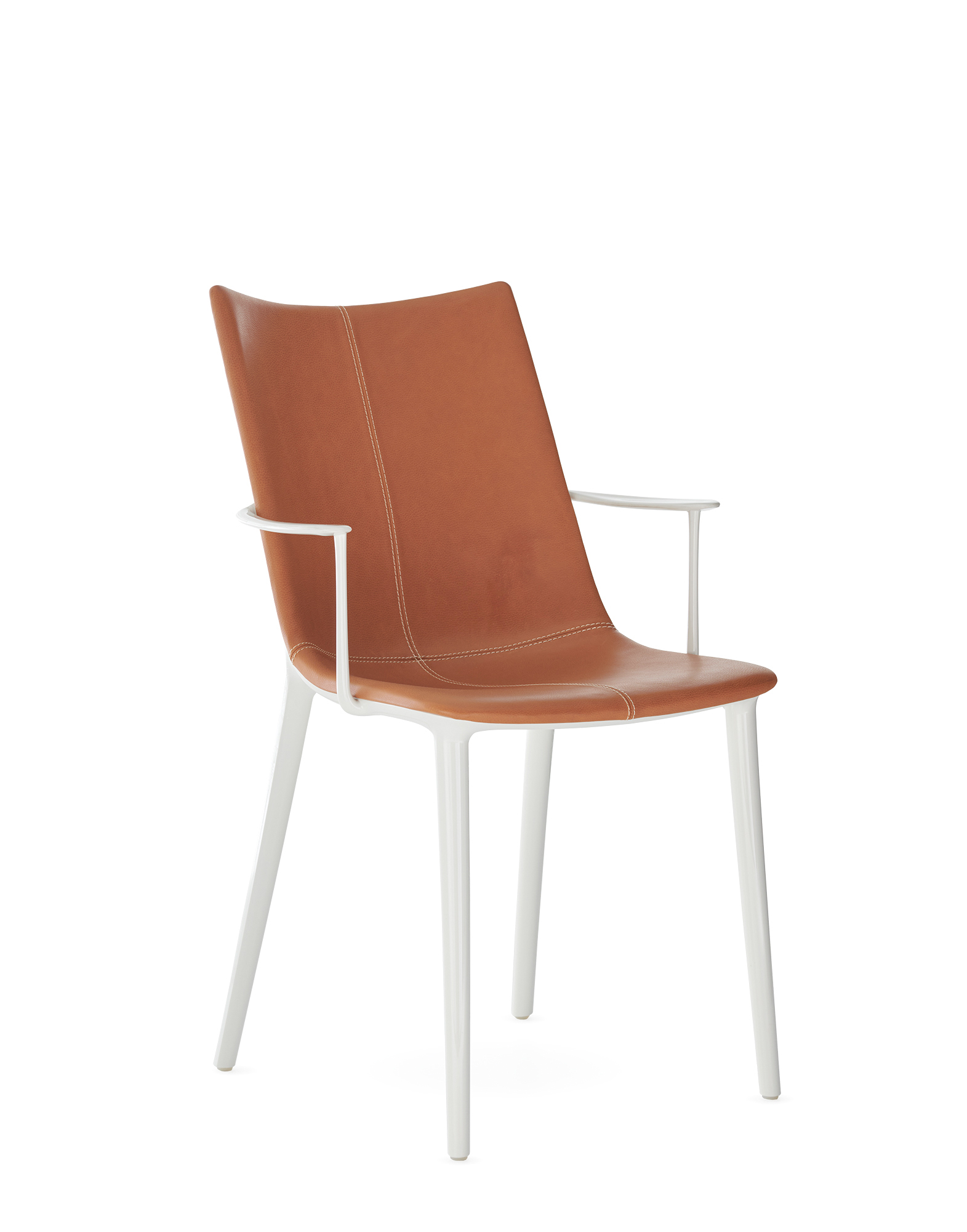 Kartell Chairs H.H.H. LEATHER WHITE LEATHER | Kartell