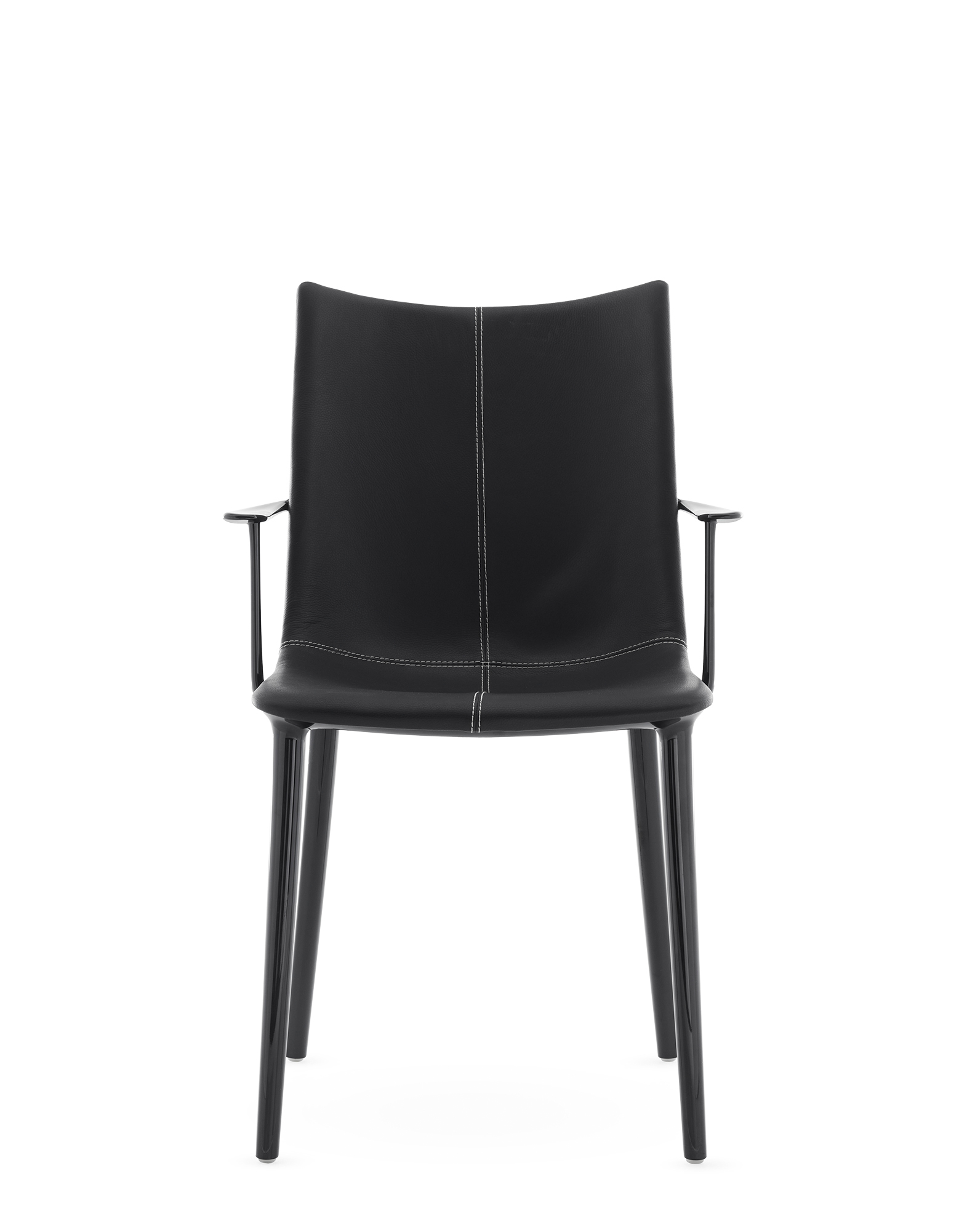 Kartell Chairs H.H.H. LEATHER BLACK | Kartell