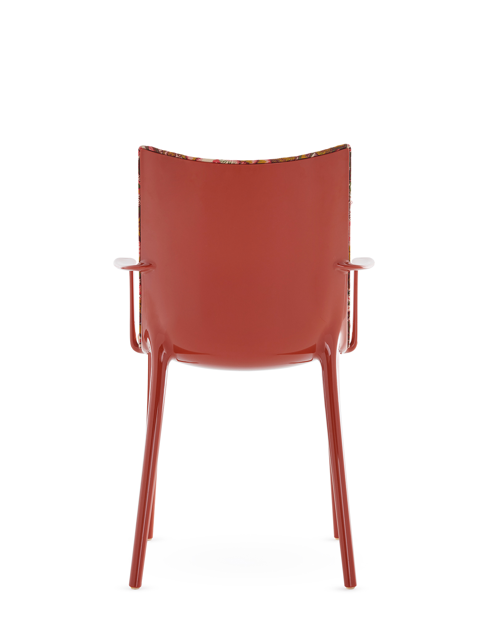 Kartell Chairs H.H.H. UPHOLSTERED FABRIC ORANGE RUST LACQUE | Kartell