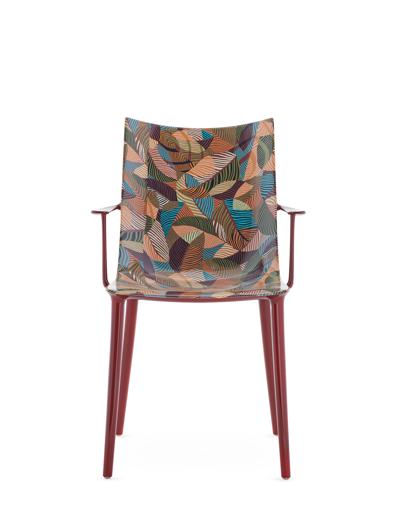 Kartell Chairs H.H.H. GRAPHIC IMPRESSION BORDEAUX LACQUER | Kartell