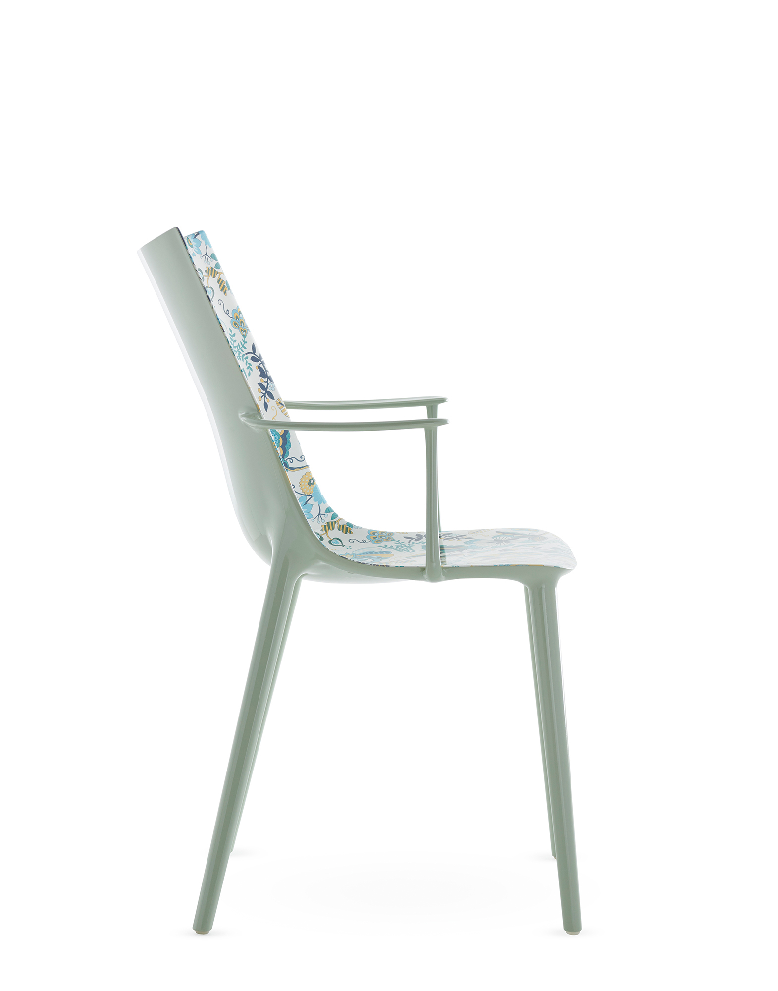Kartell Chairs H.H.H. GRAPHIC IMPRESSION GREEN CREAM | Kartell