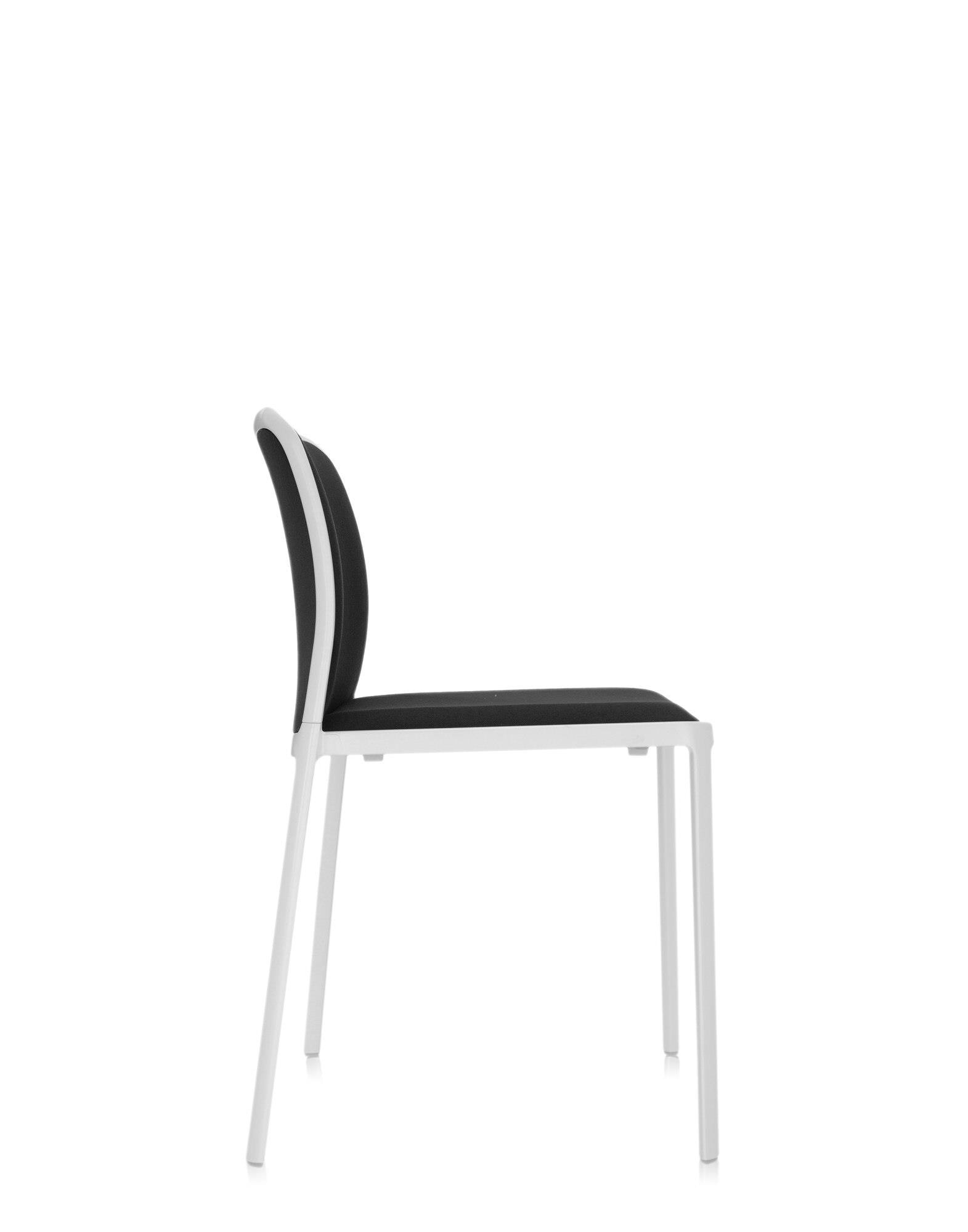 Kartell Chairs AUDREY SOFT (2 chairs) TREVIRA BLACK | Kartell
