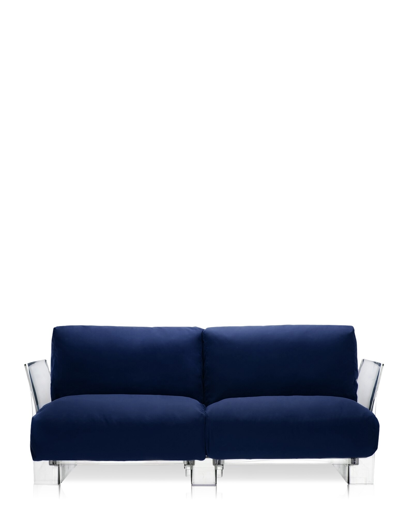 Kartell Sofas & Pouf POP OUTDOOR Two-Seater BLUE SUNBRELLA