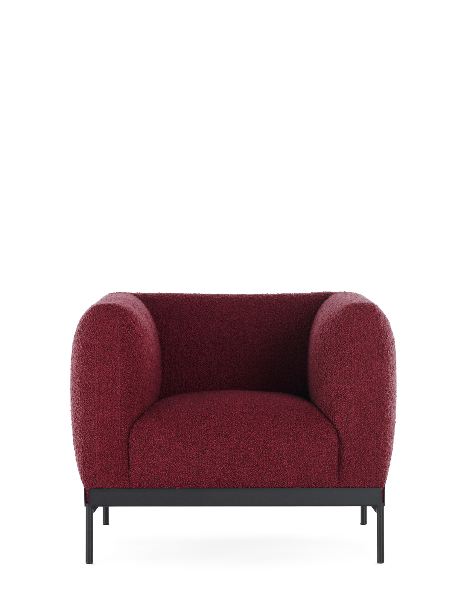 Kartell Armchairs ASIA ARMCHAIR (bouclè) BURGUNDY | Kartell