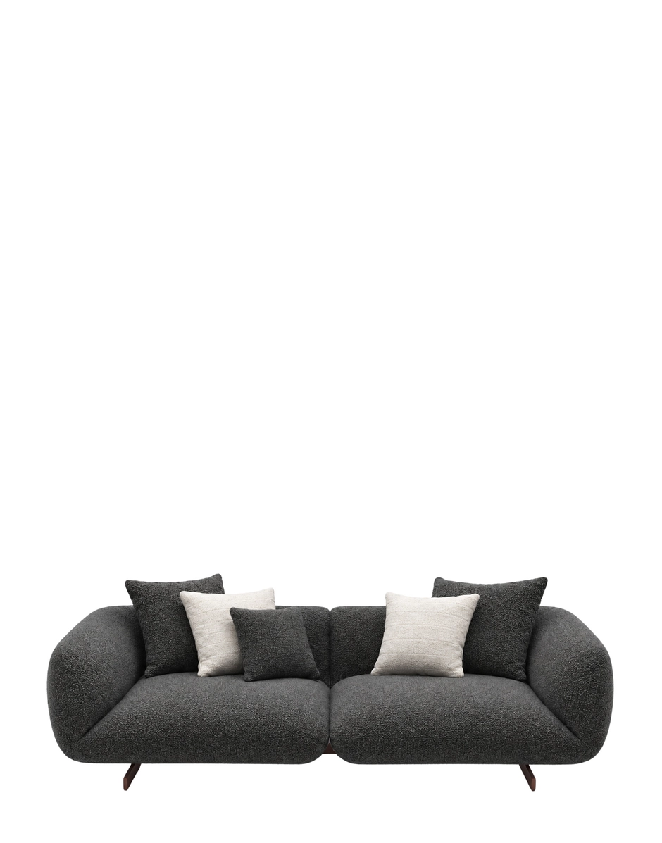 Kartell SUPER TUBBY 2-seater Sofa Bouclè Karibu ANTHRACITE KAR07550A3