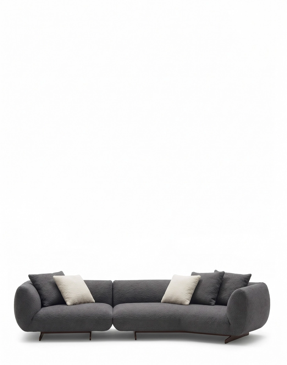 Kartell SUPER TUBBY 4-seater Sofa Structure ANTHRACITE KAR07557AN