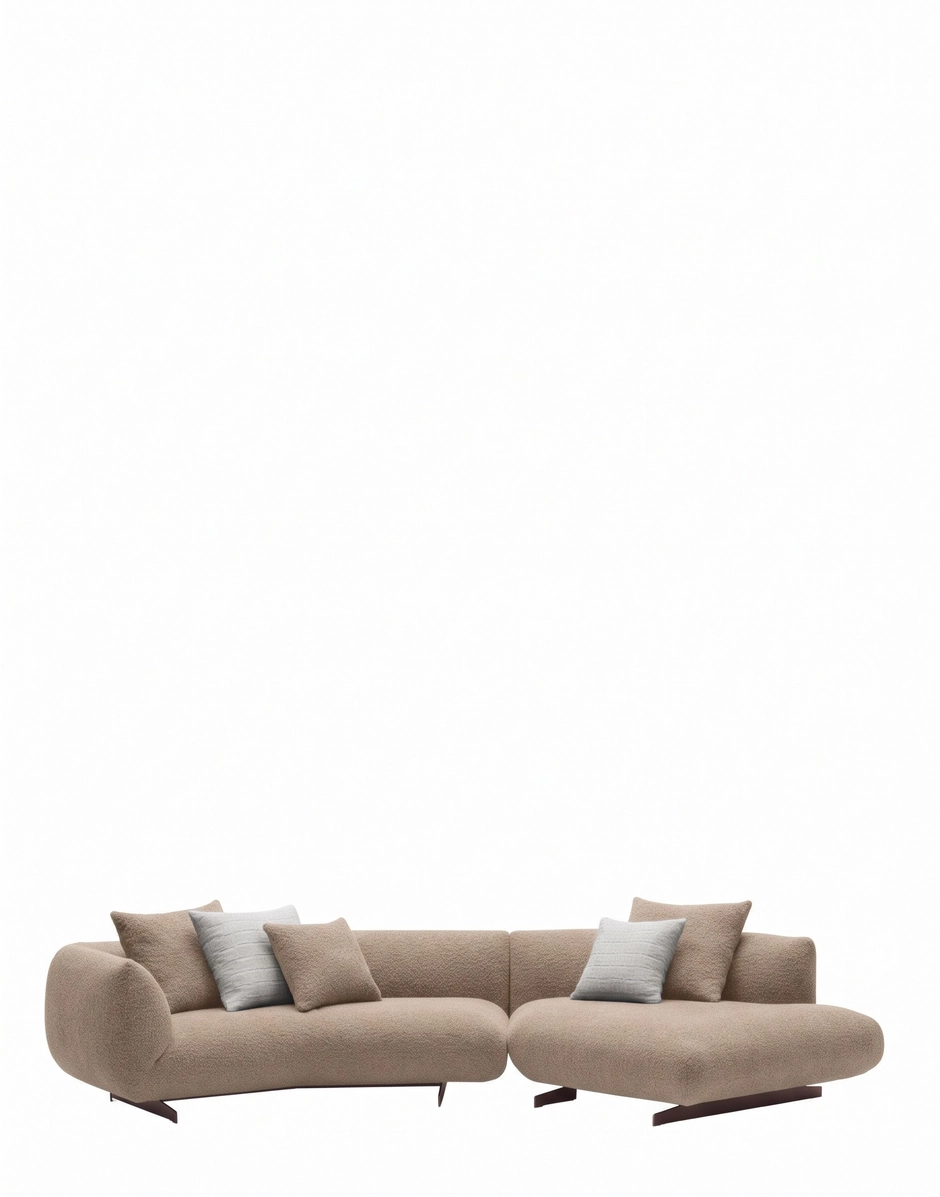 Kartell SUPER TUBBY 4-seater Sofa Bouclè Karibu WHITE KAR07558A2
