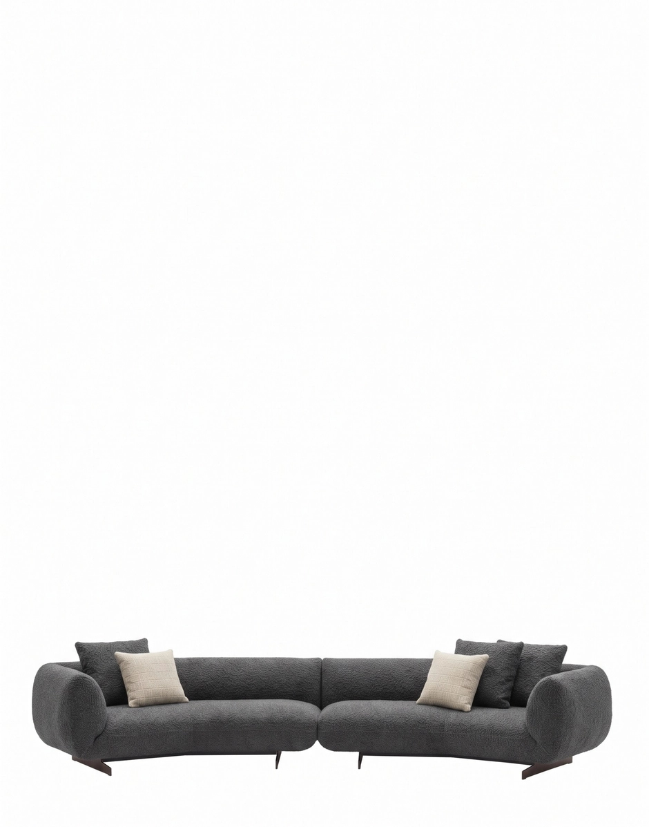 Kartell SUPER TUBBY 5-seater Sofa Structure ANTHRACITE KAR07561AN