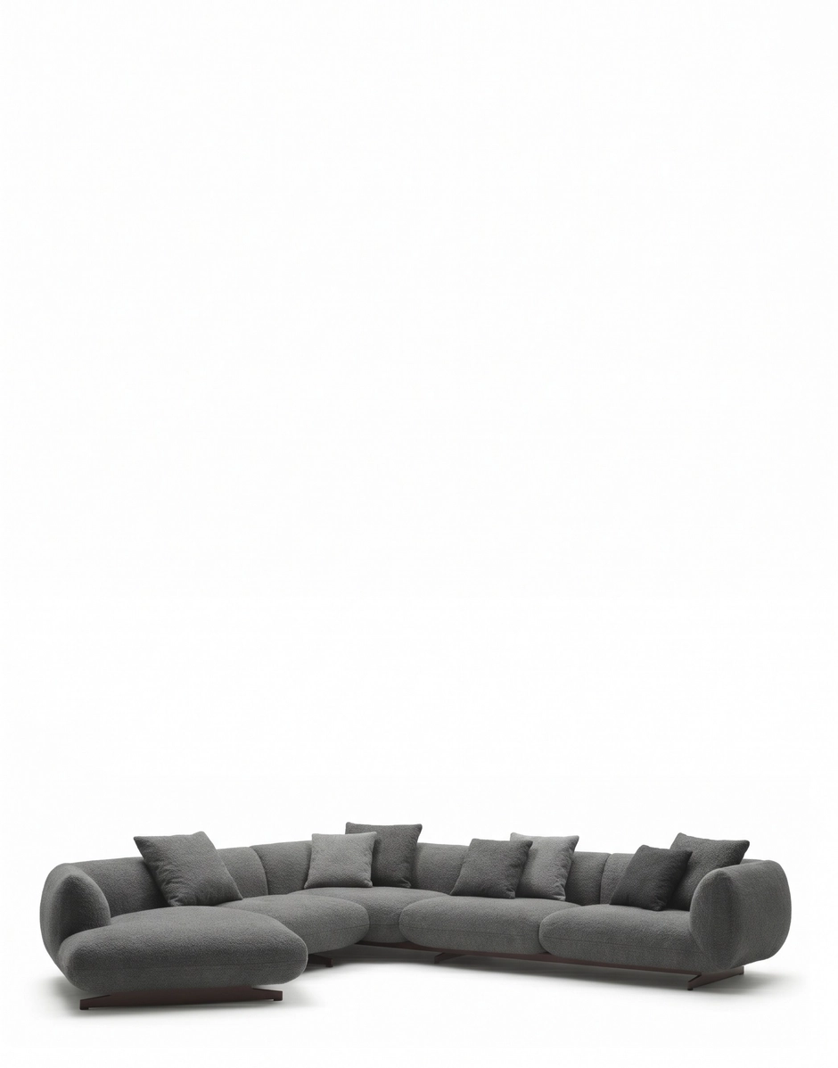 Kartell SUPER TUBBY 8-seater Sofa Structure ANTHRACITE KAR07568AN