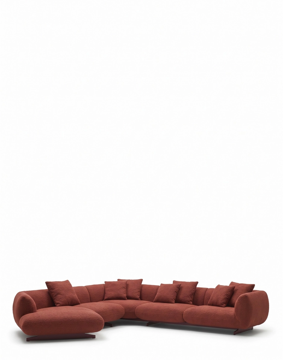 Kartell SUPER TUBBY 8-seater Sofa Structure TERRACOTTA KAR07568RO