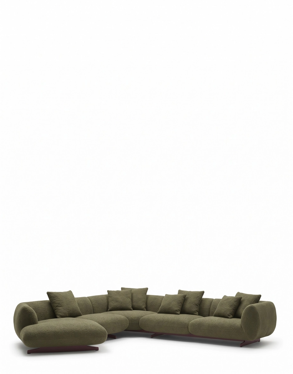 Kartell SUPER TUBBY 8-seater Sofa Structure GREEN KAR07568VE