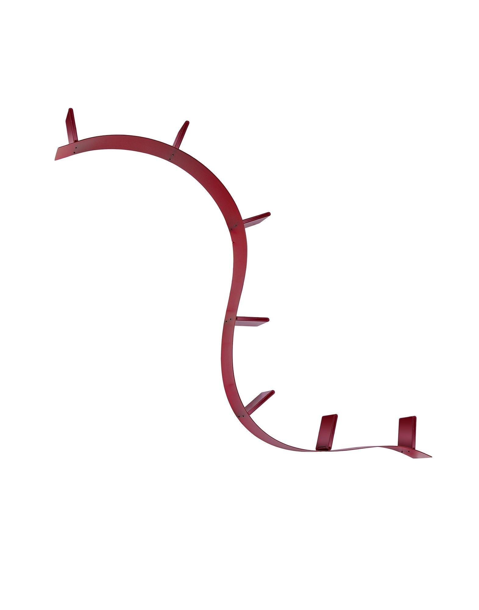 Kartell Bookcases BOOKWORM 7 bookends 3,2 mt WINE RED | Kartell