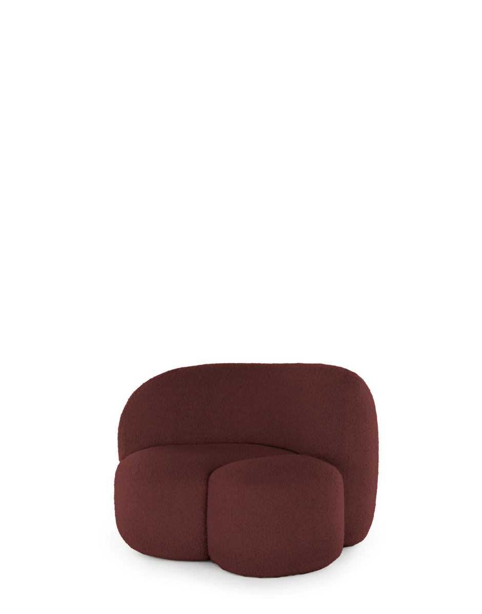 Kartell AALAND Armchair Tissue Gorgone BURGUNDY KARA6267G4_1