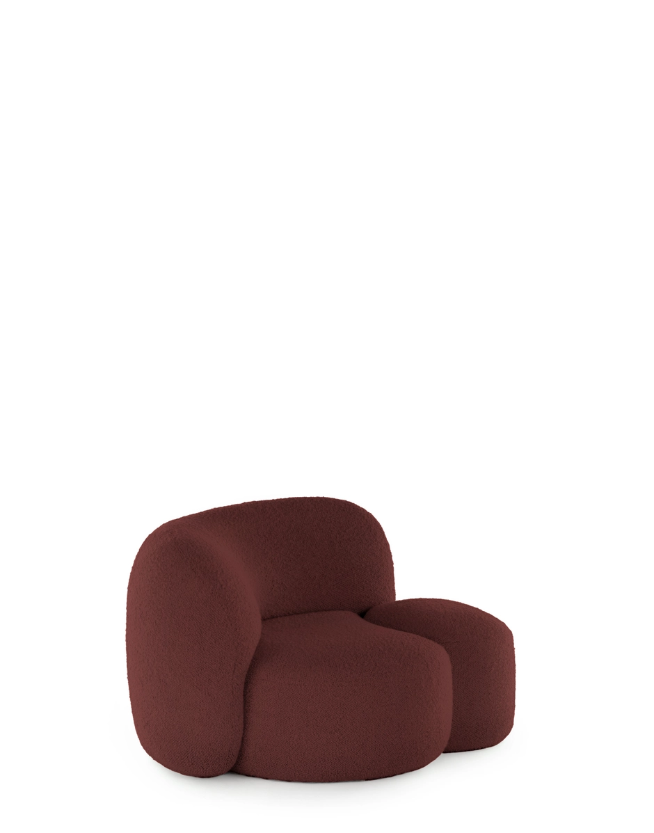 Kartell AALAND Armchair Tissue Gorgone BURGUNDY KARA6267G4_2