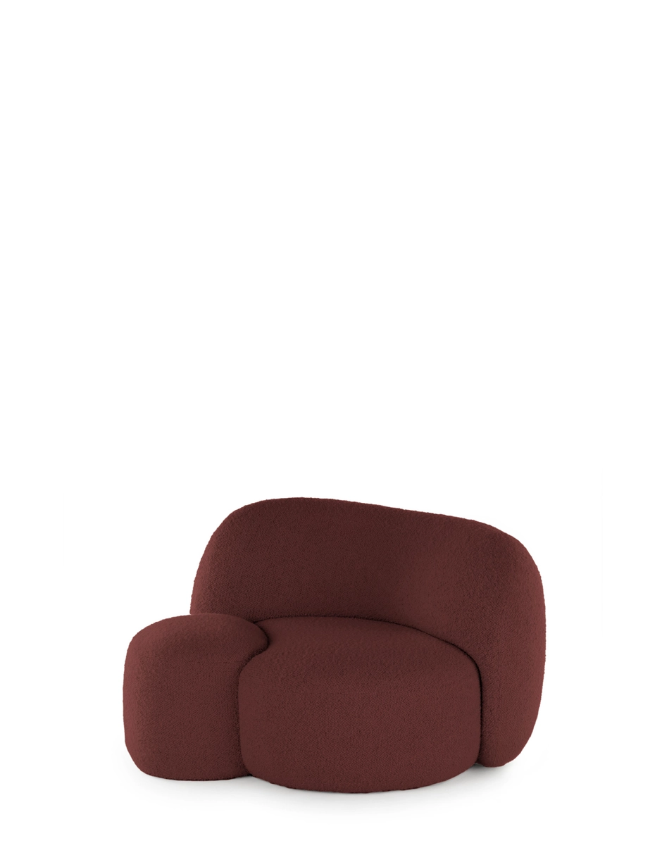 Kartell AALAND Armchair Tissue Gorgone BURGUNDY KARA6268G4