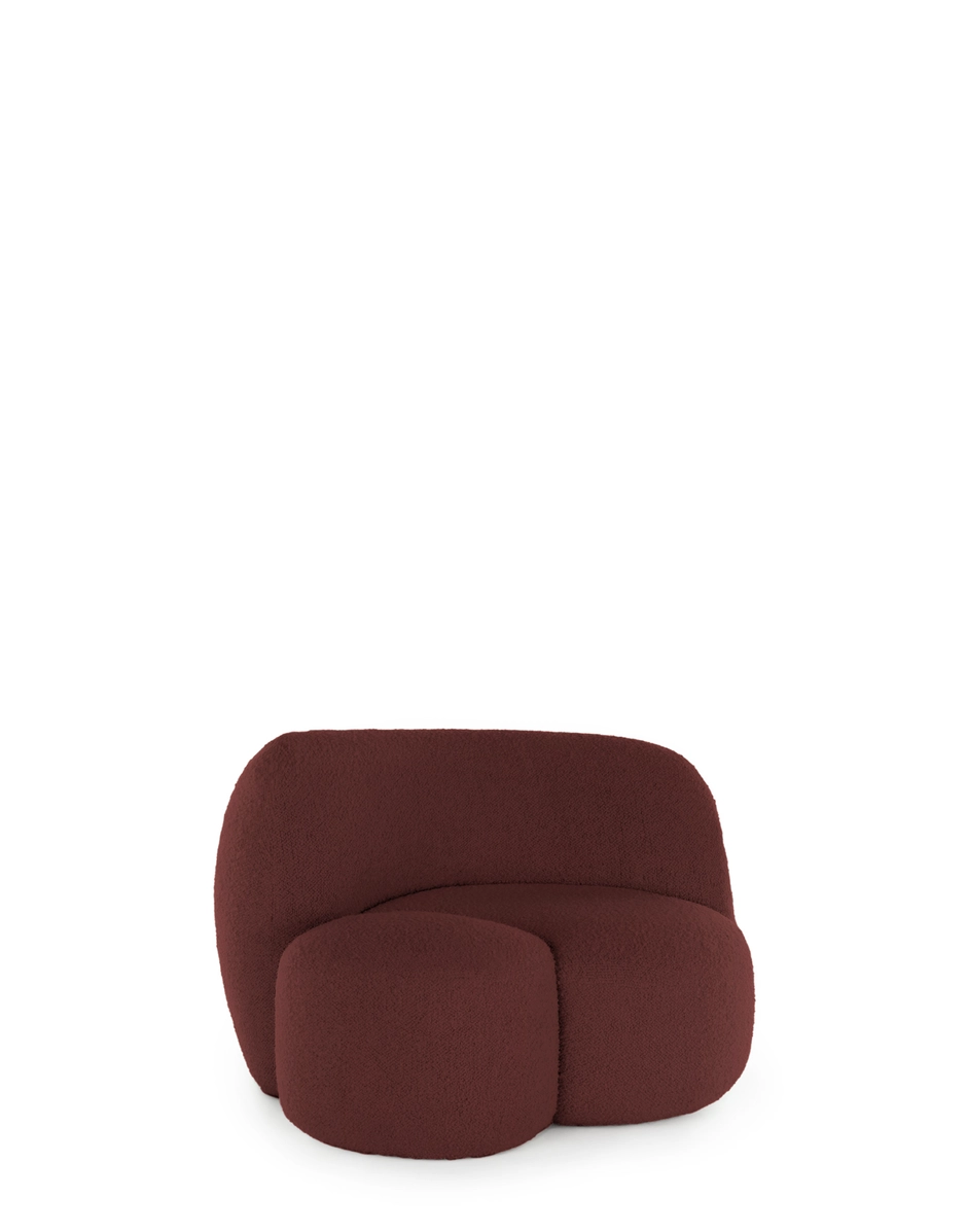 Kartell AALAND Armchair Tissue Gorgone BURGUNDY KARA6268G4_1