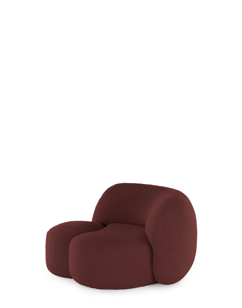 Kartell AALAND Armchair Tissue Gorgone BURGUNDY KARA6268G4_2