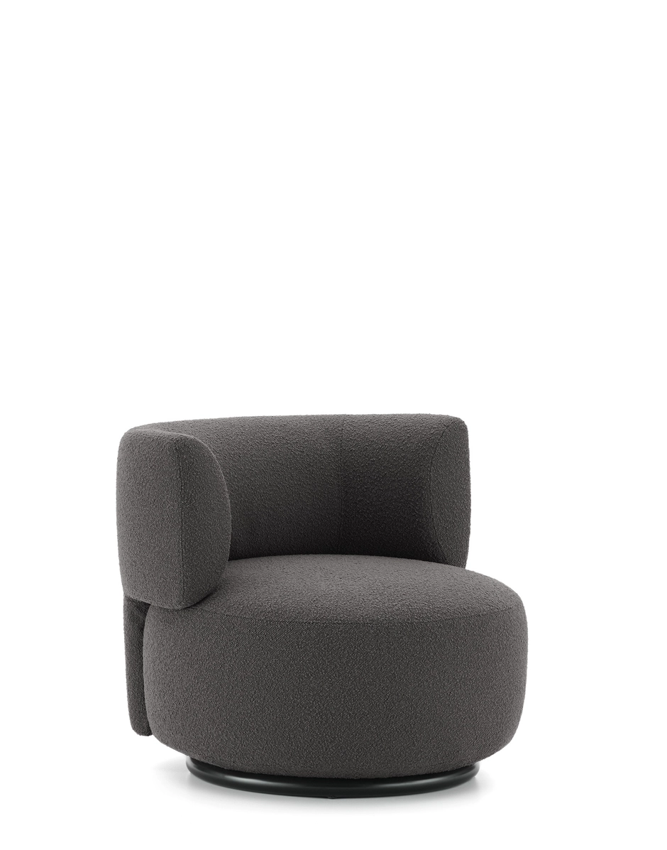 Kartell K-WAITING Armchair Bouclè GREY KARA6280DG_1