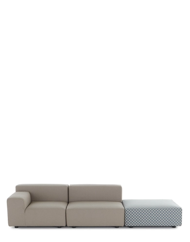 PLASTICS OUTDOOR LIBERTY 2 Posti + 1 Pouf Obi Check KARBA206293OB