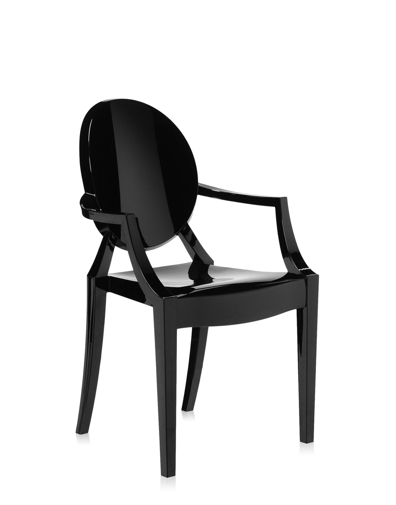 Kartell Chairs LOUIS GHOST GLOSSY BLACK | Kartell