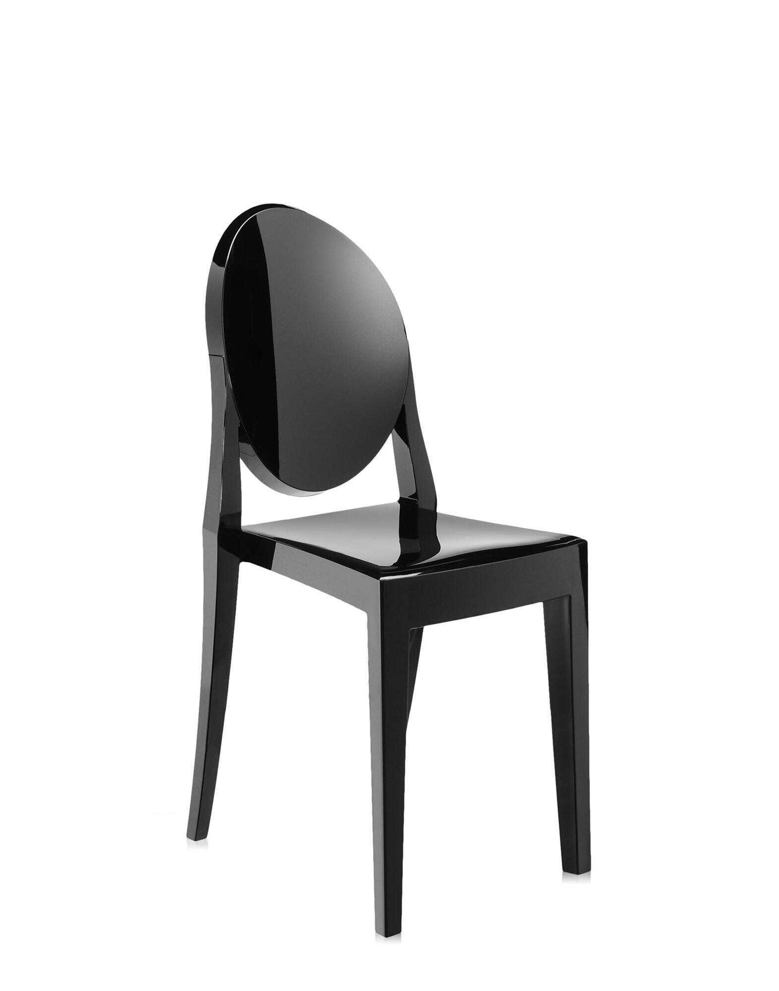 Kartell Chairs VICTORIA GHOST GLOSSY BLACK | Kartell
