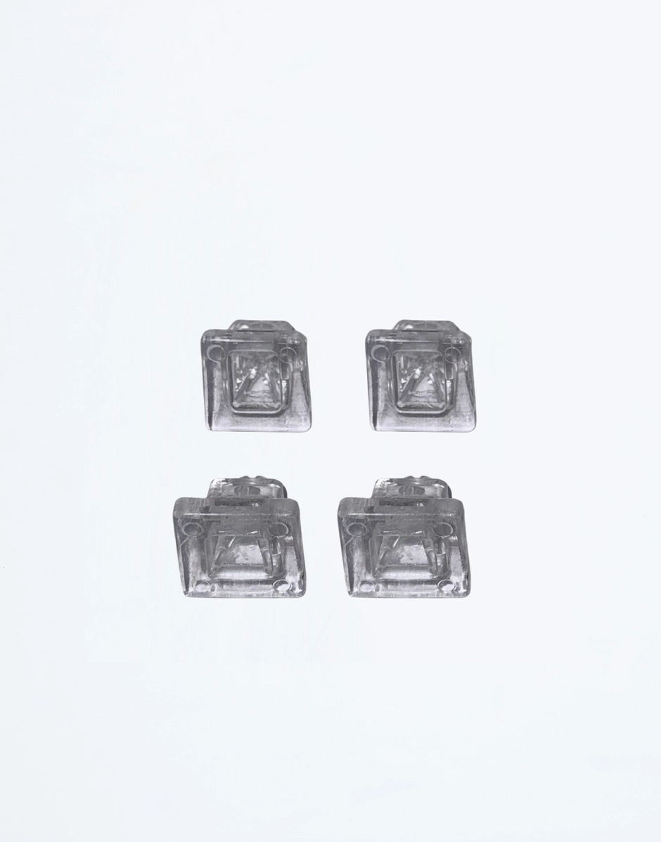 Kartell LOUIS GHOST - Set of 4 Feet Crystal KARS4852500
