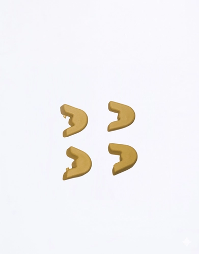 PIUMA - KIT 4 PIEDINI SENAPE KARS58020SE