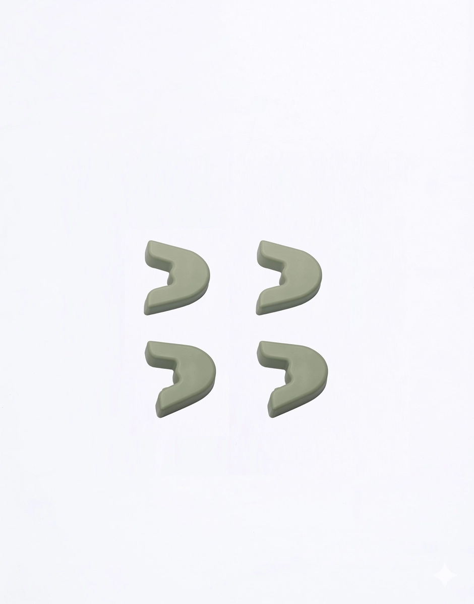 Kartell PIUMA - Set of 4 Feet Sage green KARS58020VE