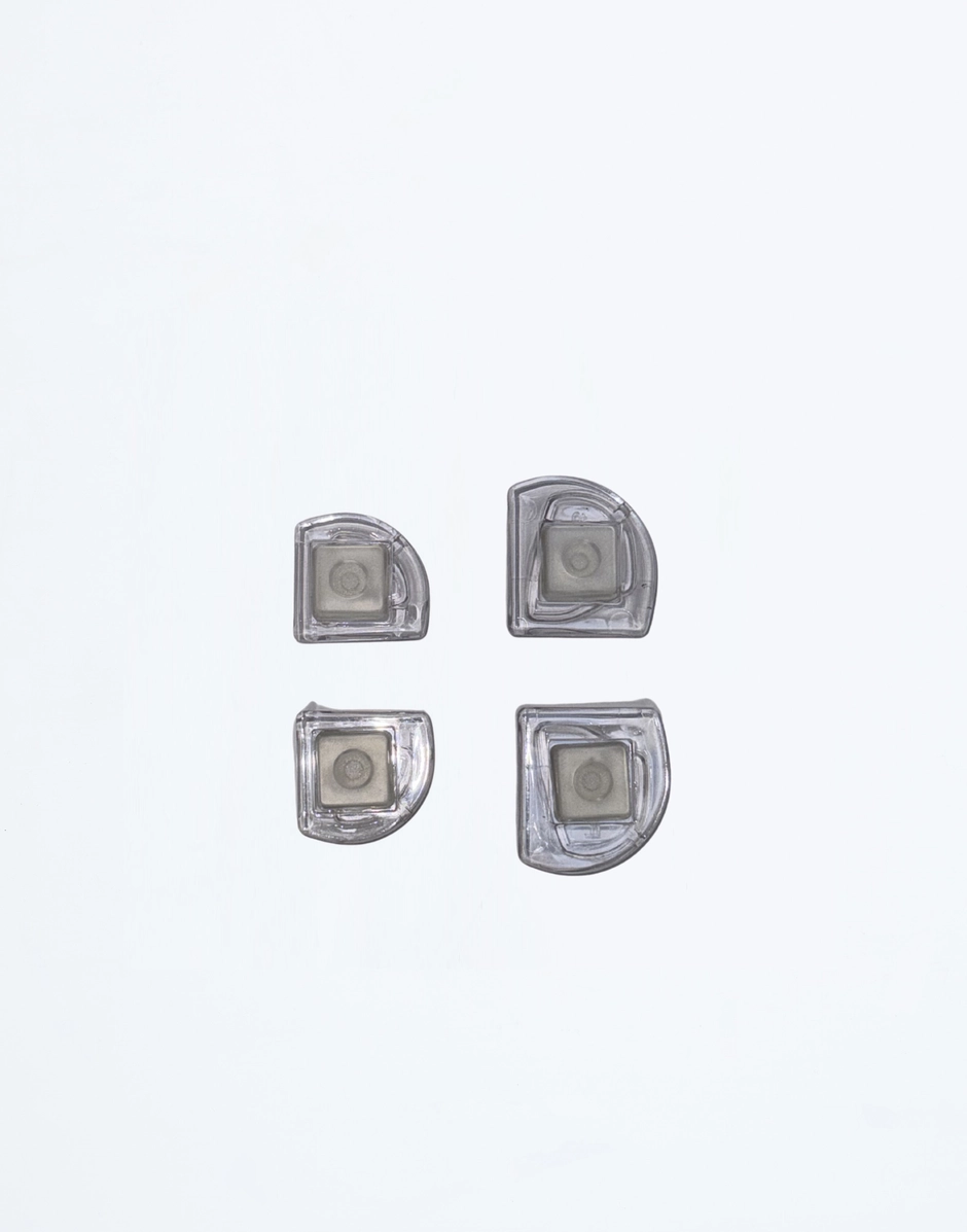 Kartell ONE MORE / ONE MORE PLEASE - Set of 4 Feet Crystal KARS58900B4