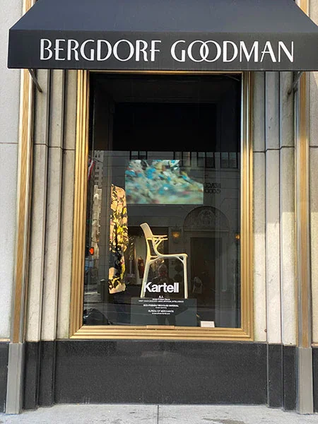 Kartell bursts on to New York’s famous Fifth Avenue in the windows of Bergdorf Goodman