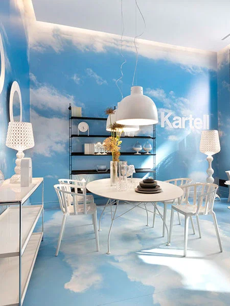 Kartell fills the main window at Salvioni Milano Durini