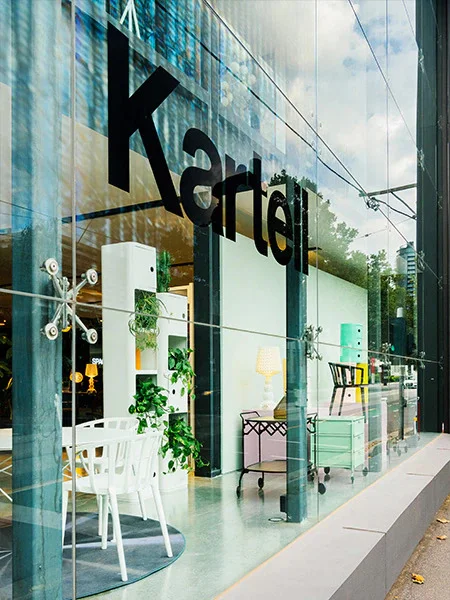 Space Australia and Singapore dedicates all its windows to Kartell