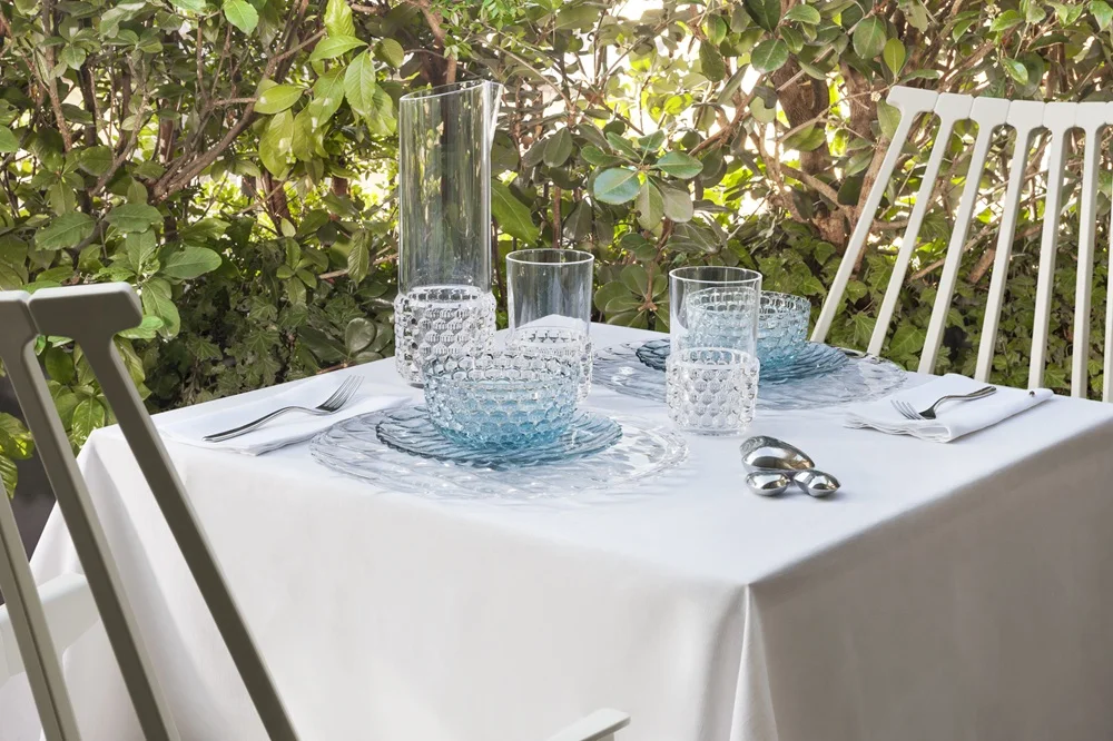 Photo set Kartell JELLIES FAMILY - LONG DRINK (4 glasses) CRYSTAL KAR01491B4 3