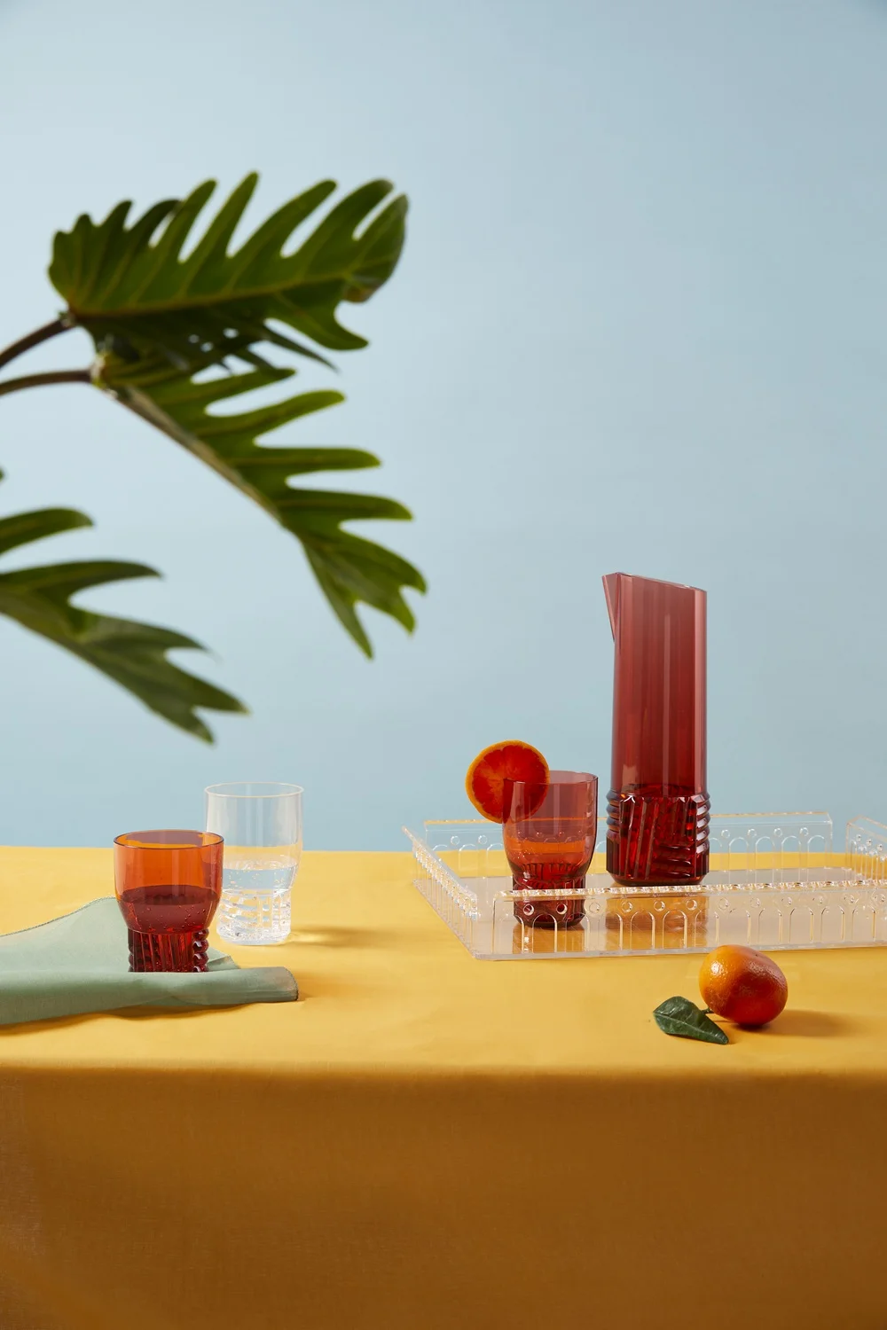 Photo set Kartell JELLIES FAMILY - WINE (4 glasses) LIGHT BLUE KAR01493E4 3