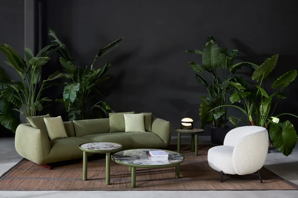 Photo set Kartell SUPER TUBBY 4-seater Sofa Bouclè Karibu WHITE KAR07558A2 1
