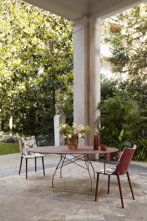 Photo set KARTELL GLOSSY XXL Outdoor Oval BORDEAUX KAR05573BO 2