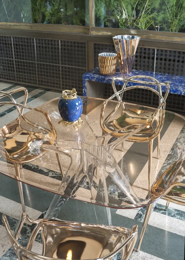Photo set Kartell SIR GIO SQUARE COLOR: BRONZE STRUCTURE: TRASPARENT KAR0327613 0